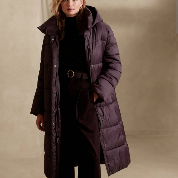 Banana Republic Hooded Puffy Coat - Picture 1 of 5